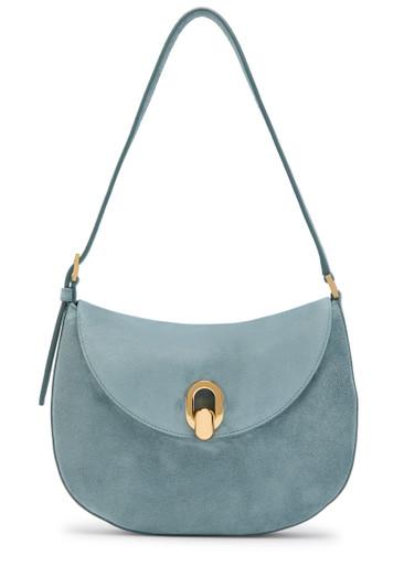 Tondo small suede shoulder bag by SAVETTE