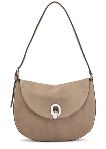 Tondo small suede shoulder bag by SAVETTE
