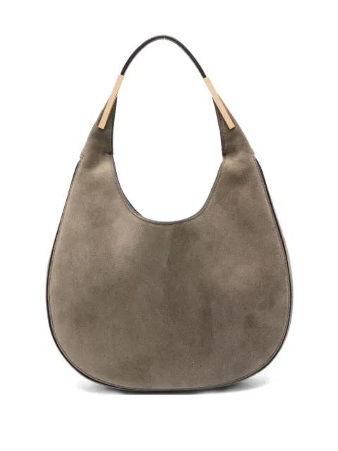 small Florence suede top-handle shoulder bag by SAVETTE