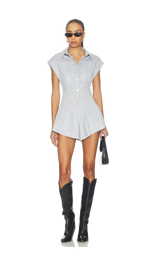 SAYLOR Keira Romper in Baby Blue by SAYLOR