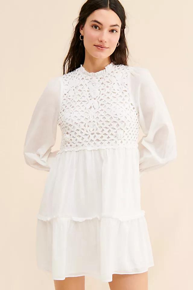 Saylor Felice Crochet Mini Dress by SAYLOR | FREE PEOPLE