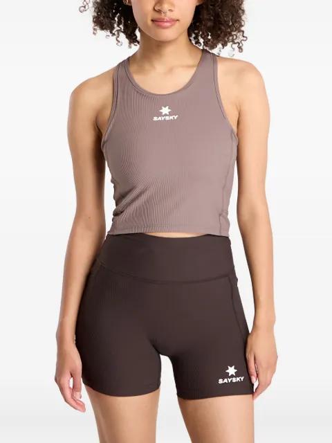 ribbed racer-back tank top by SAYSKY