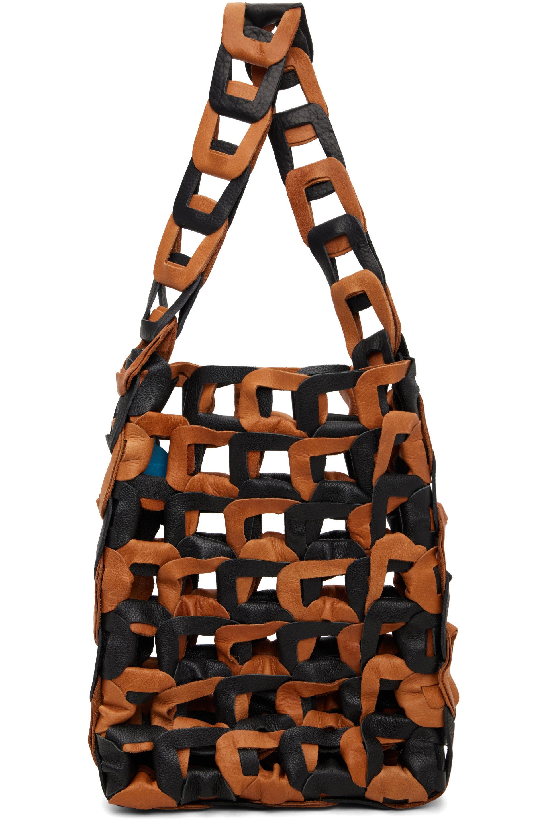 Black & Tan Links Tote by SC103