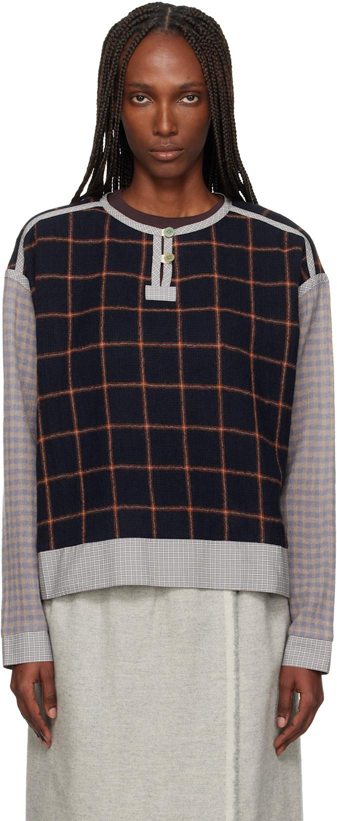 Navy Pitch Sweater by SC103