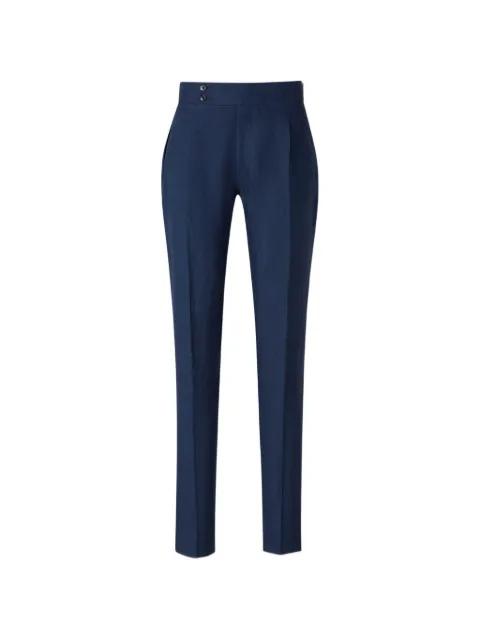 pleated side-adjuster trousers by SCABAL