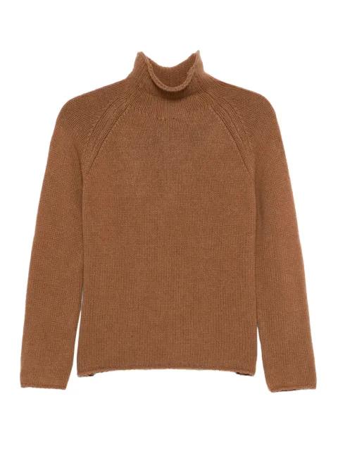 mock-neck raglan-sleeve sweater by SCAGLIONE