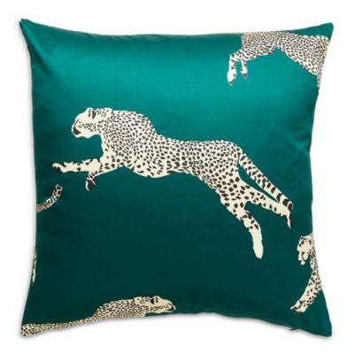 Leaping Cheetah Decorative Pillow by SCALAMANDRE