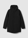 Scandinavian Edition Waterproof Hooded Coat in Black by SCANDINAVIAN EDITION