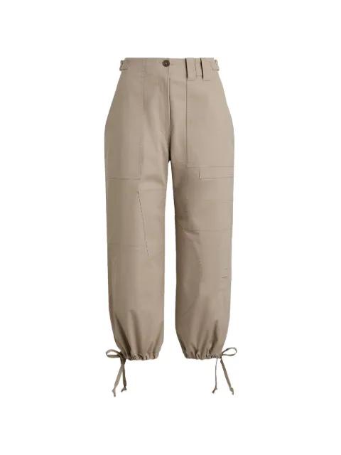 patchwork drawstring cargo pants by SCANLAN THEODORE