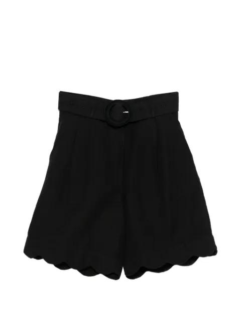 Basica scalloped-trim shorts by SCARLETT POPPIES