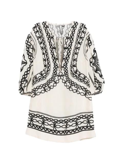 Portofina geometric-print mini dress by SCARLETT POPPIES