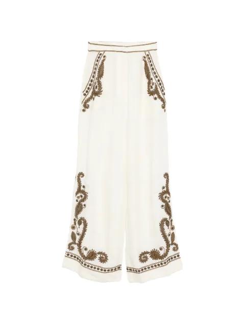 Taylen beaded-embellished trousers by SCARLETT POPPIES