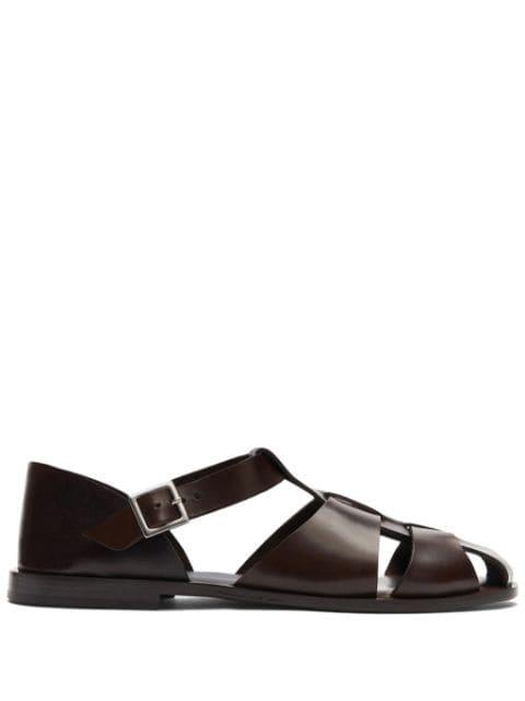 Apollo leather sandals by SCAROSSO