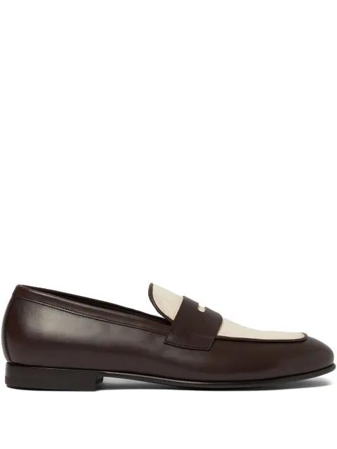 Austin leather penny loafers by SCAROSSO