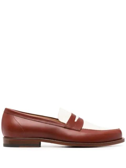 Havana colour block loafers by SCAROSSO