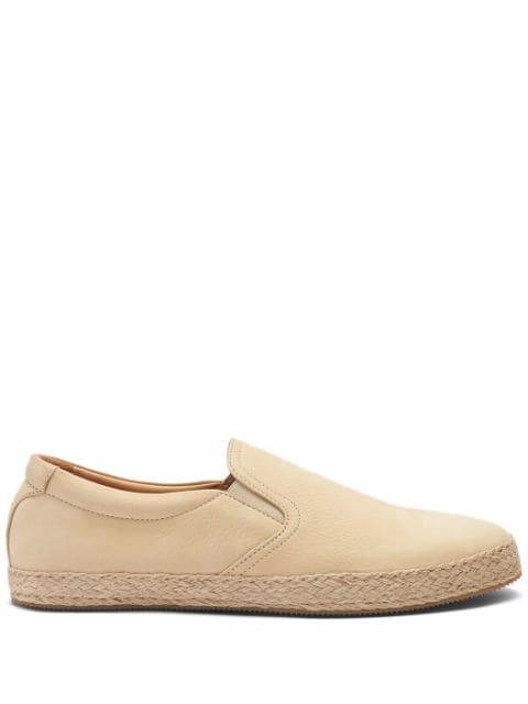 Miguel slip-on leather espadrilles by SCAROSSO