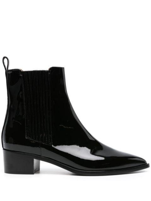 Olivia 40mm patente-leather Chelsea boots by SCAROSSO