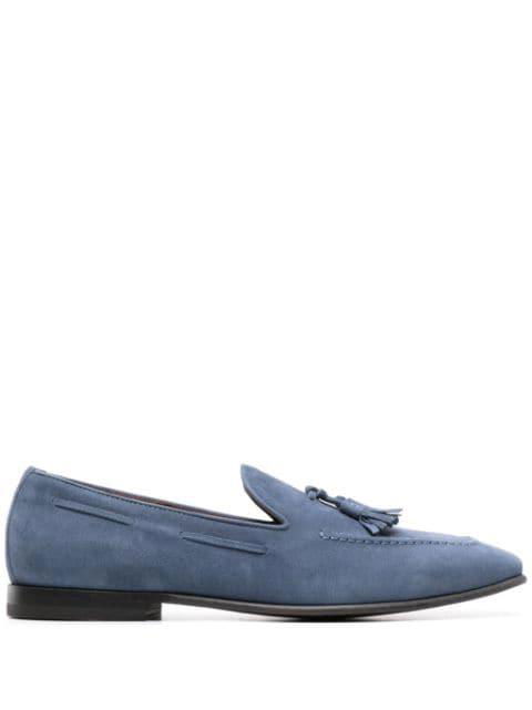 Rodolfo suede loafers by SCAROSSO