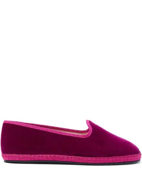 Valentina velvet slippers by SCAROSSO