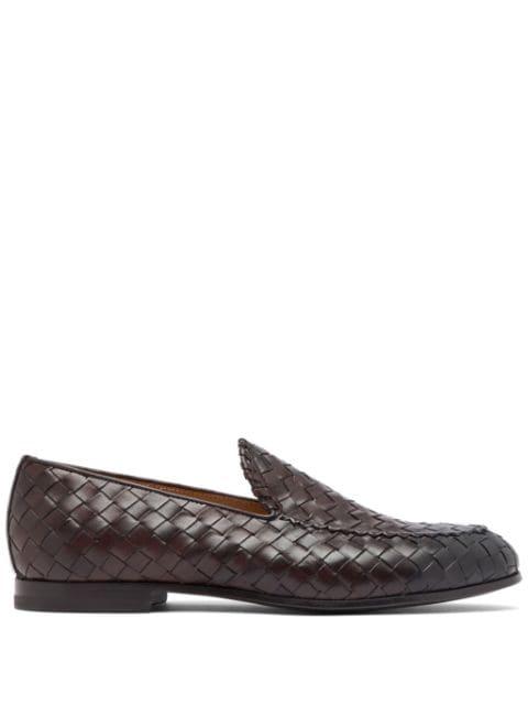 Vittorio interwoven leather loafers by SCAROSSO