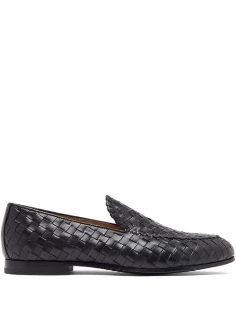 Vittorio interwoven leather loafers by SCAROSSO