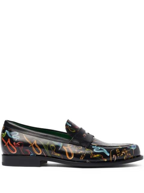 graphic-print loafers by SCAROSSO