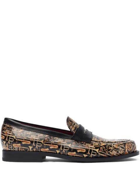 graphic-print loafers by SCAROSSO