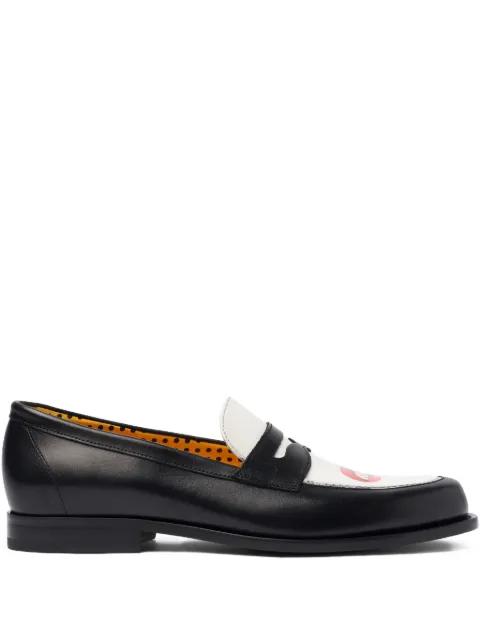 mouth-motif loafers by SCAROSSO