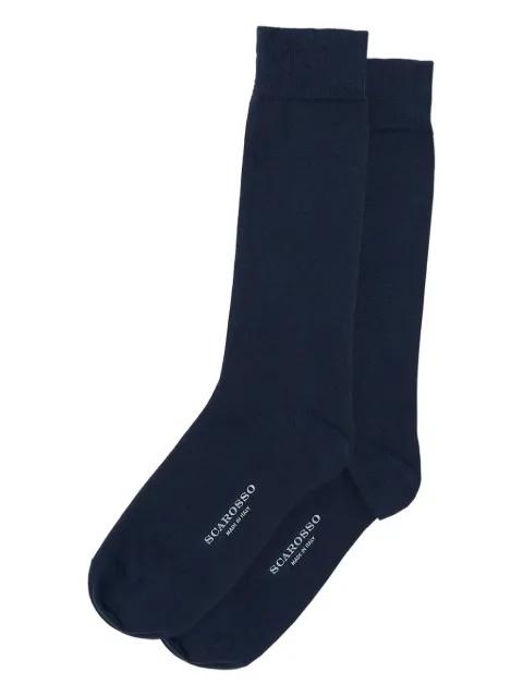 ribbed-trim socks by SCAROSSO
