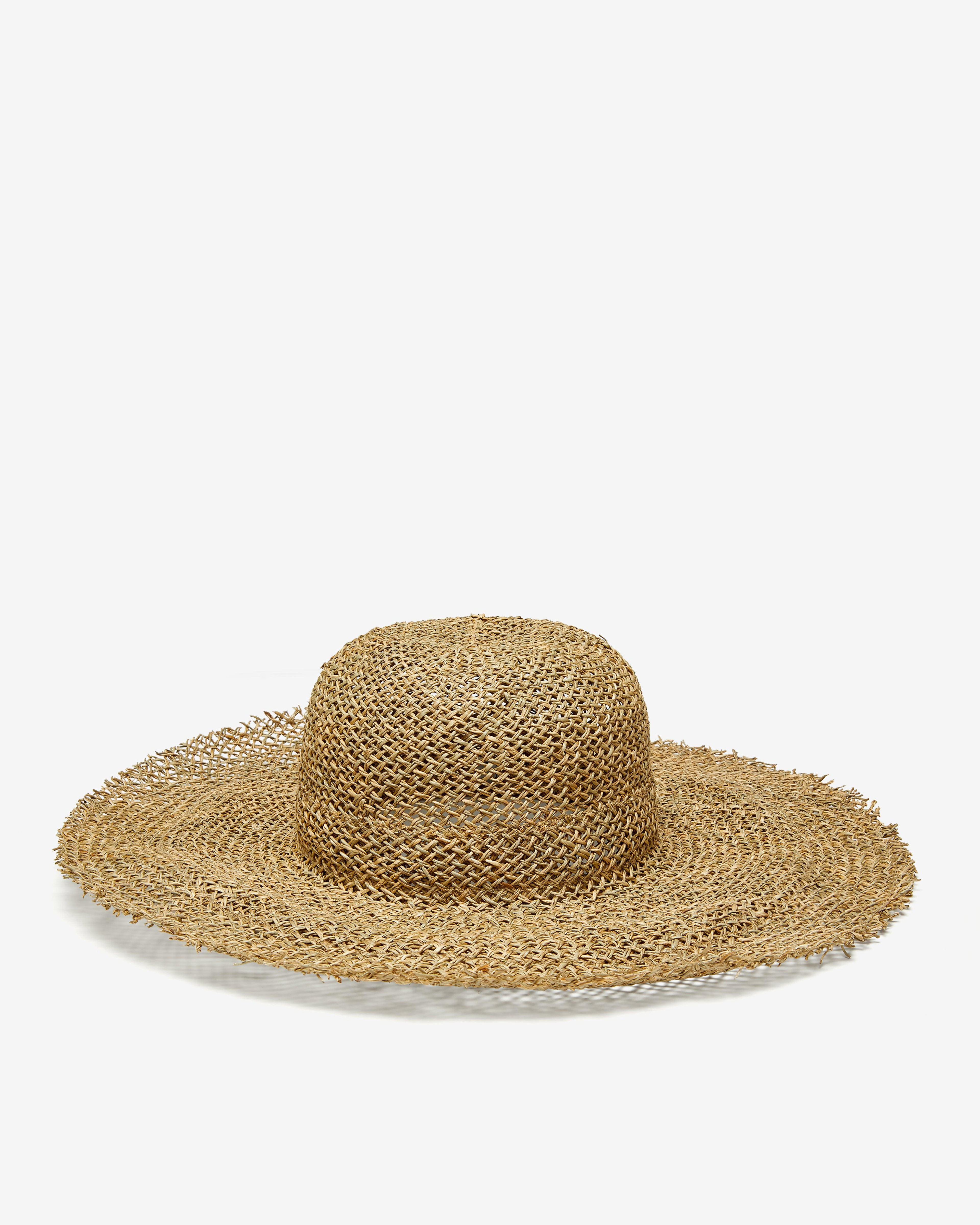 Scha - Women's Traveler Short Unique Woven Hat - (Natural) by SCHA