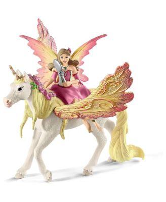 Bayala Fairy Feya with Pegasus Unicorn 3 Piece Figurine Playset by SCHLEICH