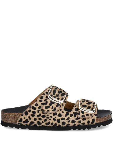 NOELLE leopard-print slides by SCHOLL