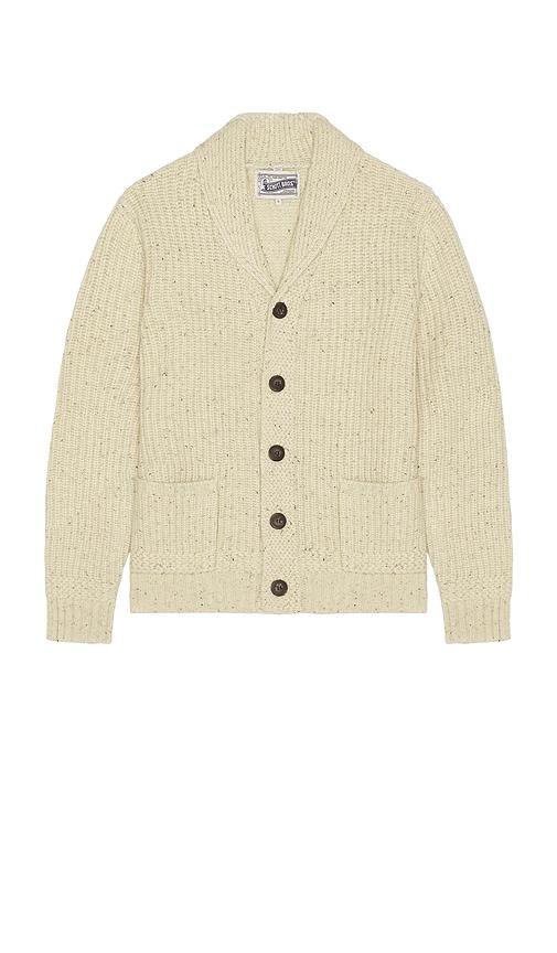 Schott Donegal Cardigan in Beige by SCHOTT NYC