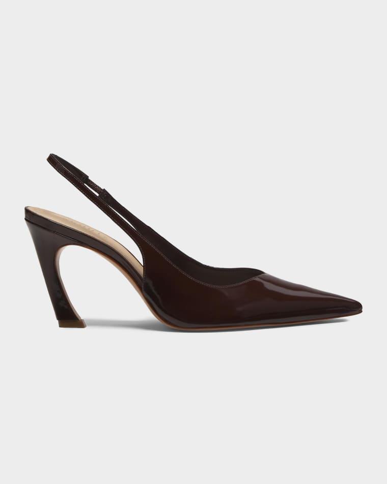 75mm Lexi Patent Leather Slingback Pumps by SCHUTZ