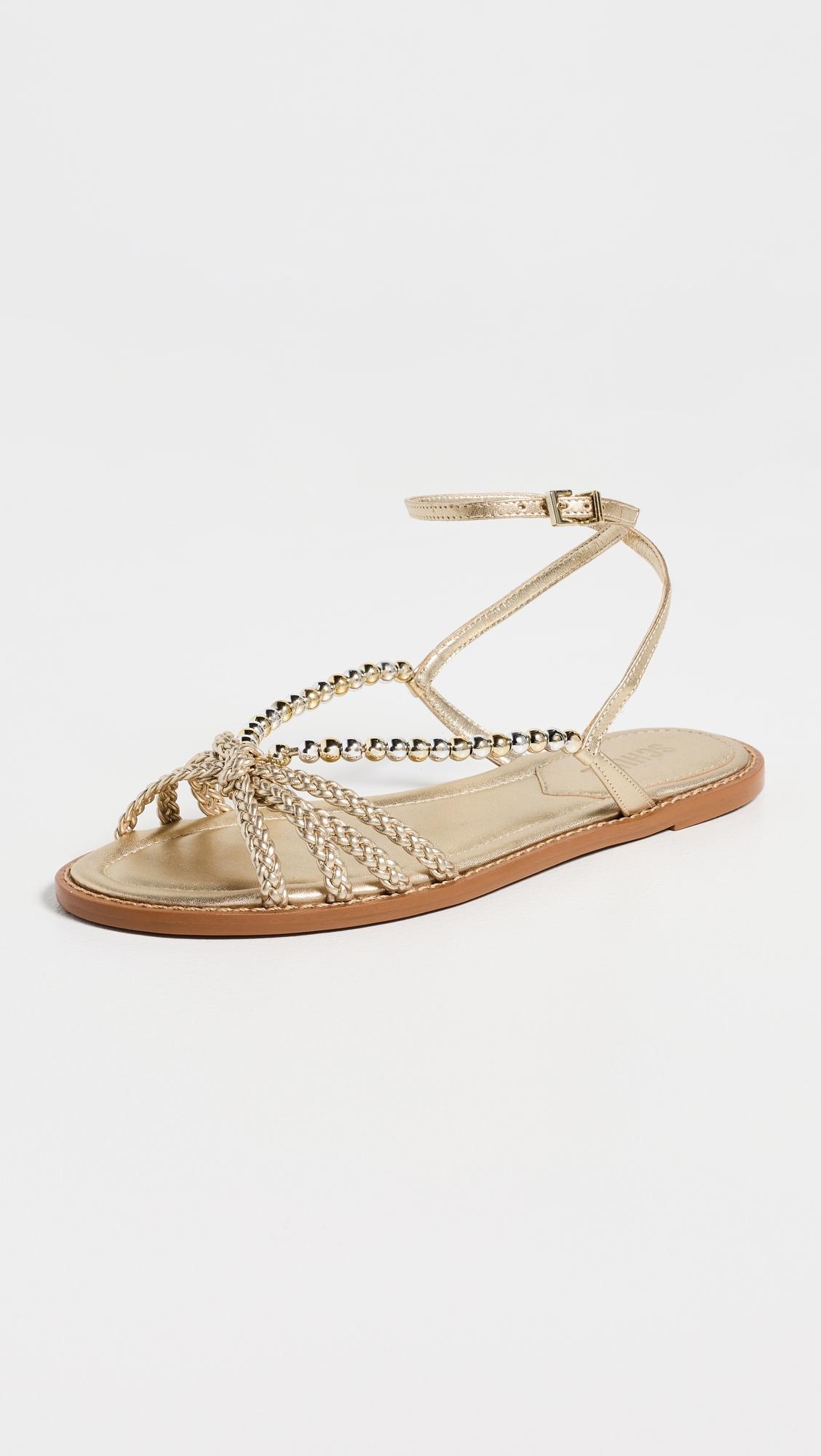 Adele Glam Flat Sandals by SCHUTZ