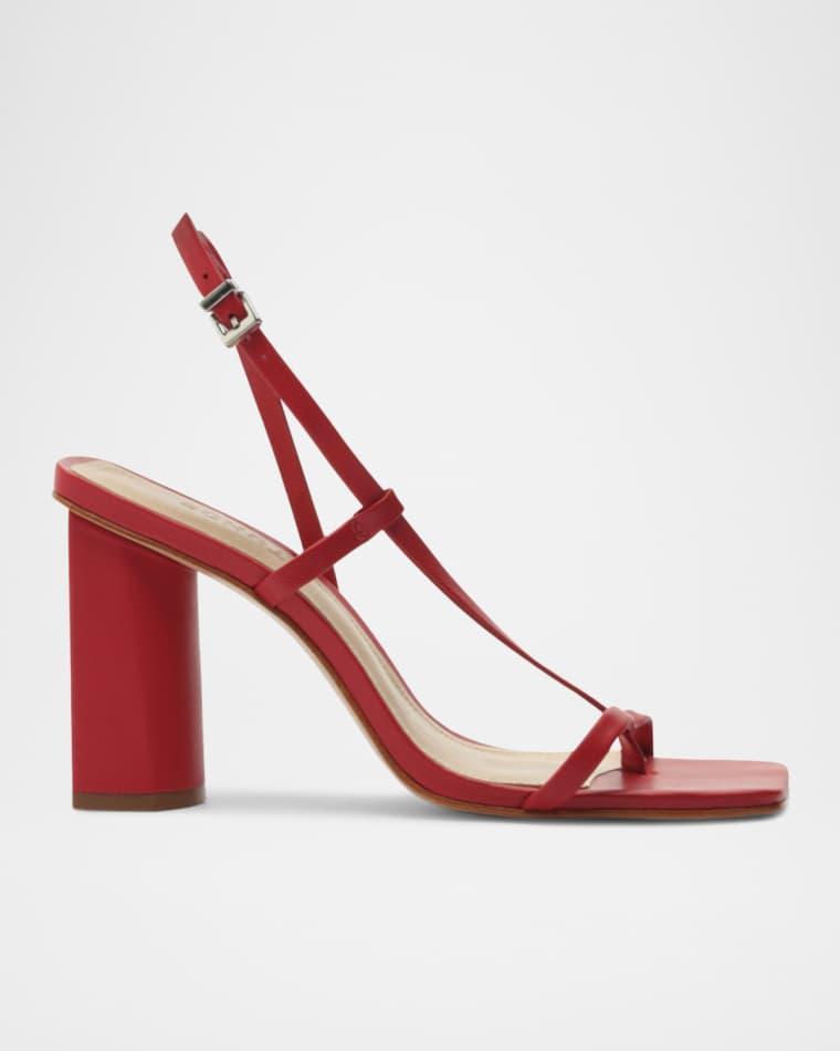 Heloise Thong Block-Heel Slingback Sandals by SCHUTZ Heloise Thong Block-Heel Slingback Sandals by SCHUTZ