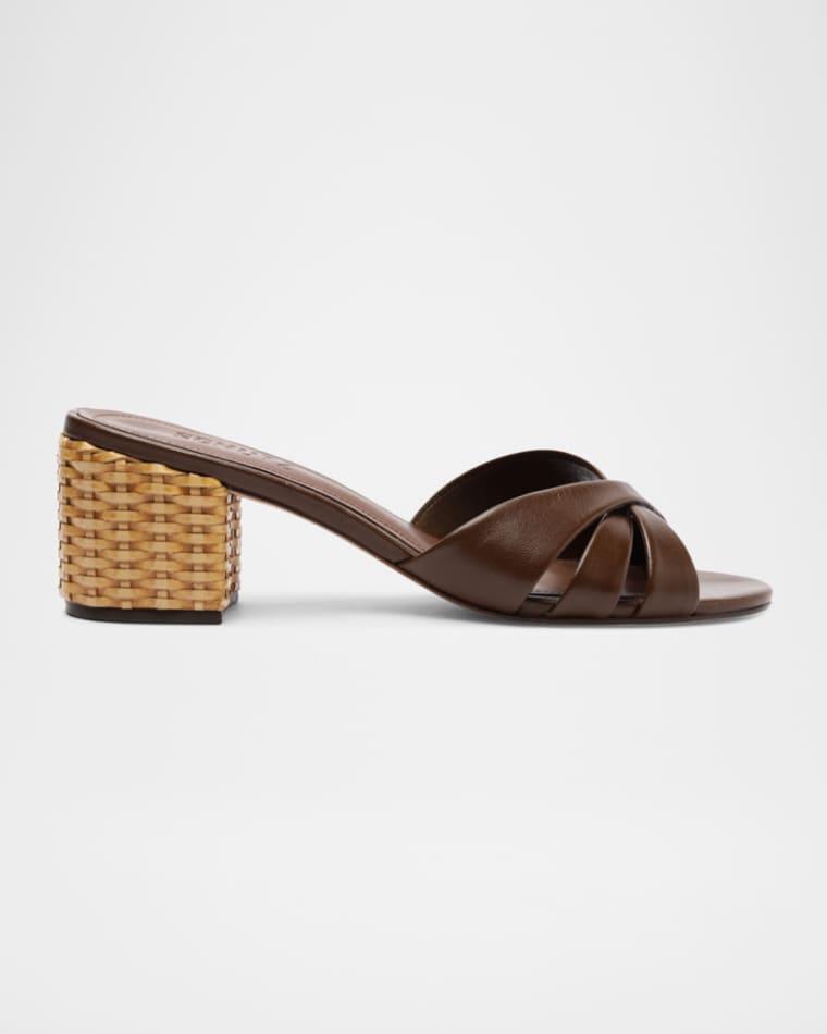 Keefa Woven-Heel Slide Sandals by SCHUTZ