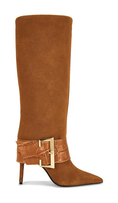 Schutz Beatrix Boot in Brown by SCHUTZ