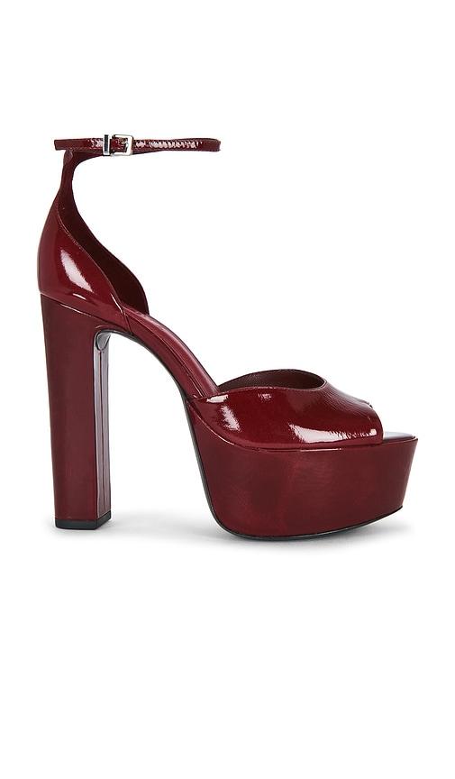 Schutz Brenda Platform Sandal in Wine by SCHUTZ