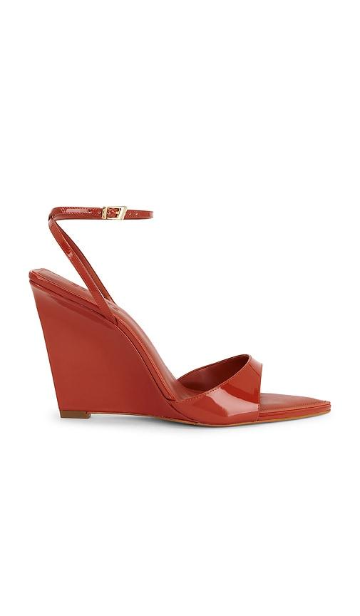 Schutz Elodie Wedge Sandal in Orange by SCHUTZ