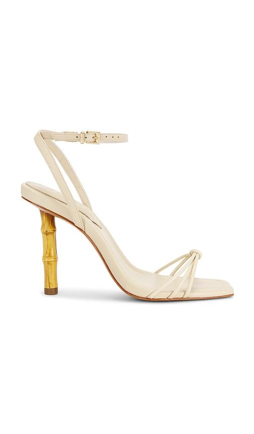 Schutz Haven Bamboo Sandal in Ivory by SCHUTZ