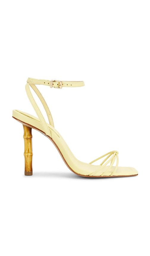 Schutz Haven Bamboo Sandal in Yellow by SCHUTZ
