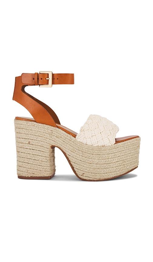 Schutz Isabel Cutout Sandal in Brown by SCHUTZ