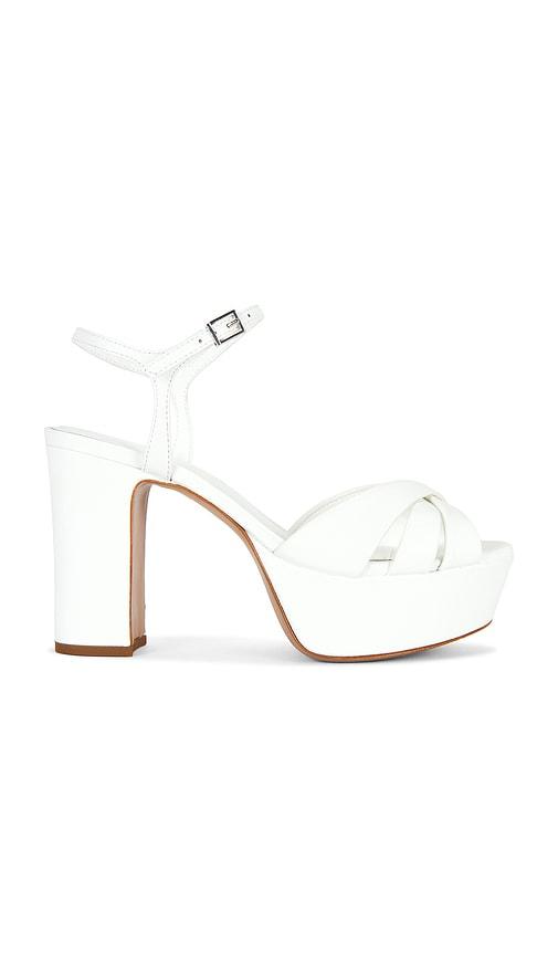 Schutz Keefa Platform Sandal in White by SCHUTZ