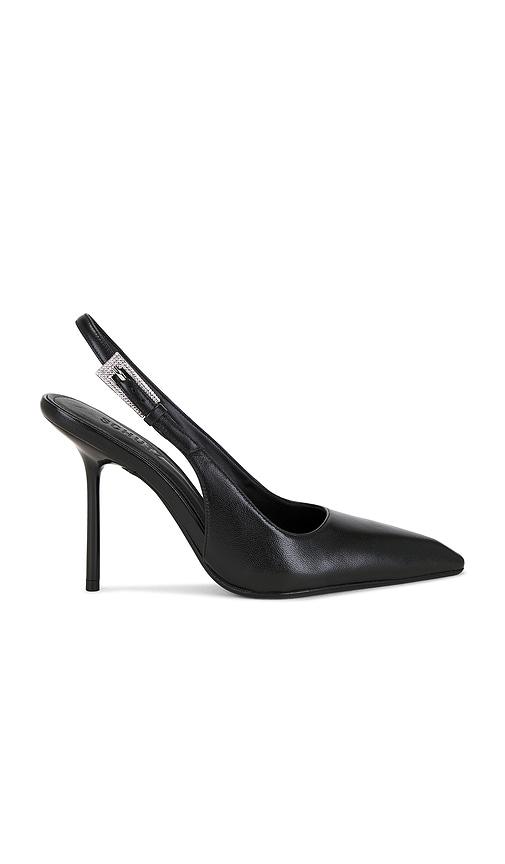 Schutz Leona Glam Slingback Pump in Black by SCHUTZ