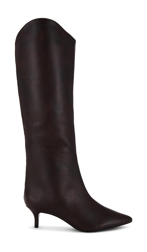 Schutz Maryana Mid Boot in Brown by SCHUTZ