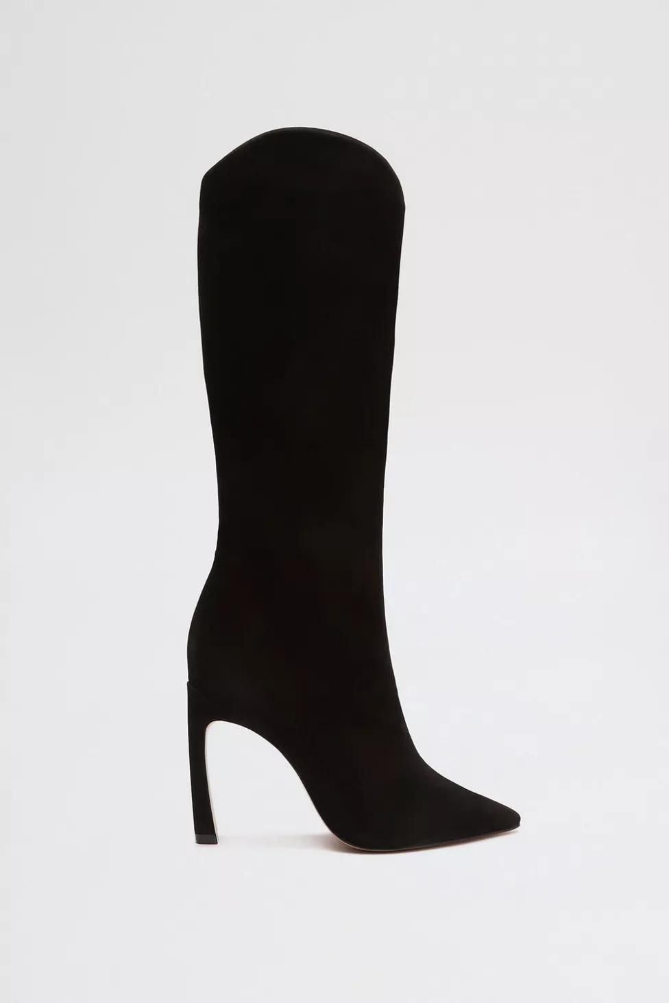 Schutz Maryana Sculpt Leather Knee-High Boot by SCHUTZ