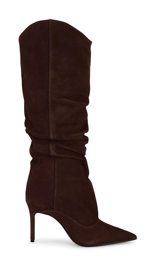 Schutz Maryana Up Slouch Boot in Brown by SCHUTZ