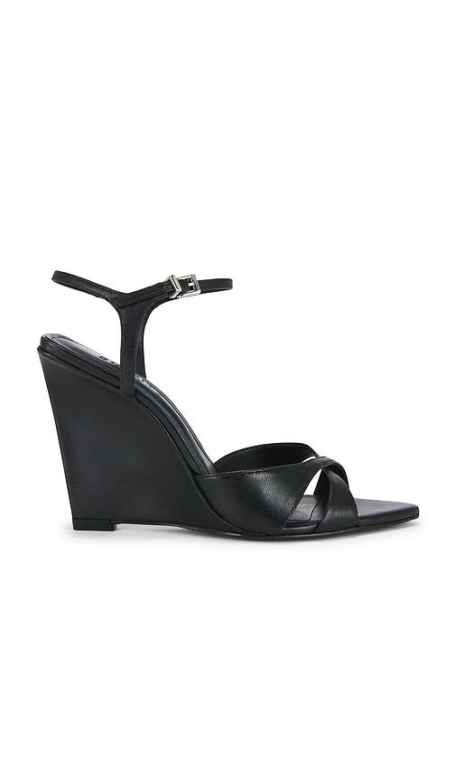 Schutz Maxine Wedge Sandal in Black by SCHUTZ