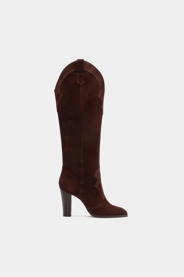 Schutz Miller Up Suede Booties by SCHUTZ